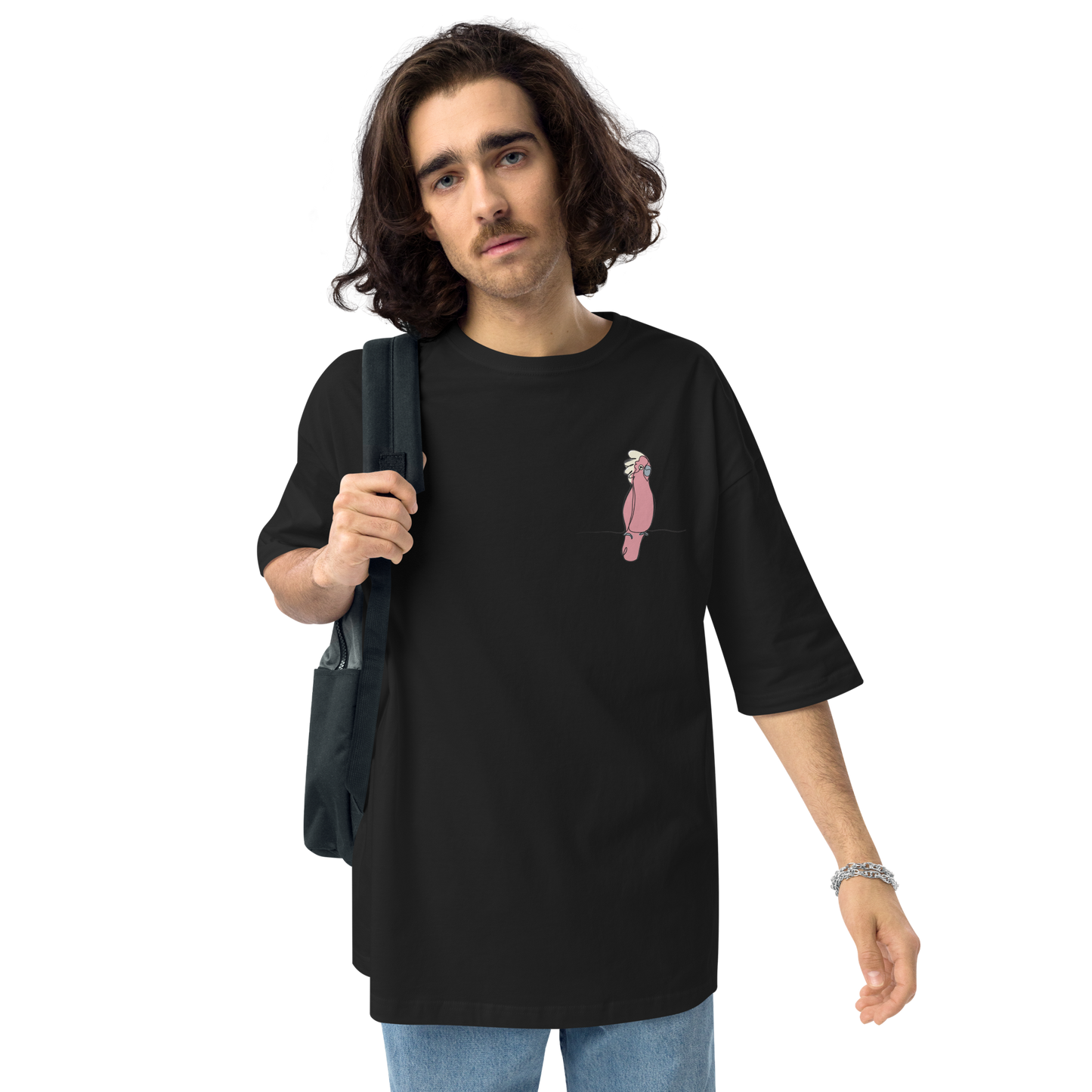 CKA2 Unisex Short Sleeve Oversized Black T-shirt