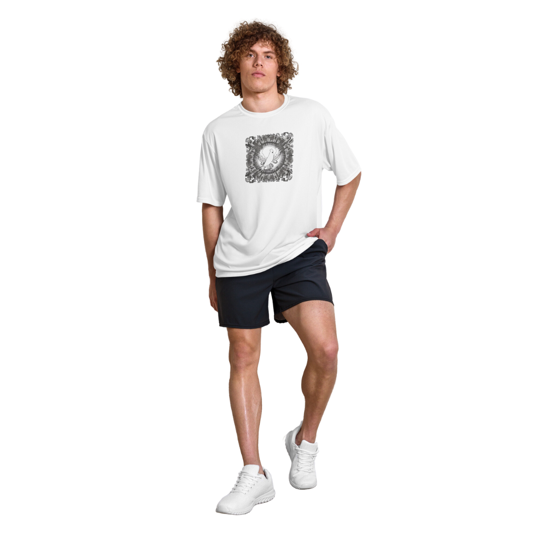 CKA2 Unisex Short Sleeve Oversized White T-shirt