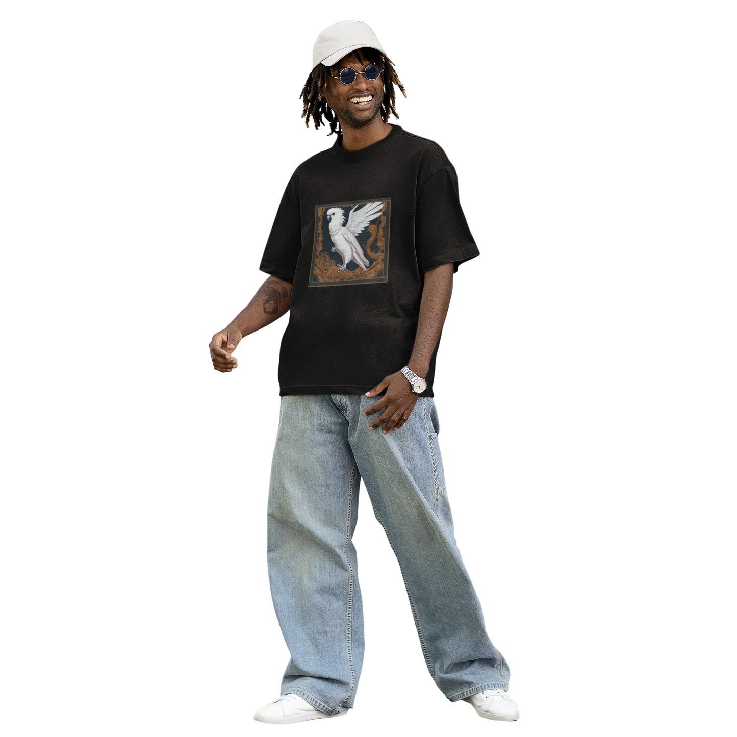 CKA2 Unisex Short Sleeve Oversized Black T-shirt