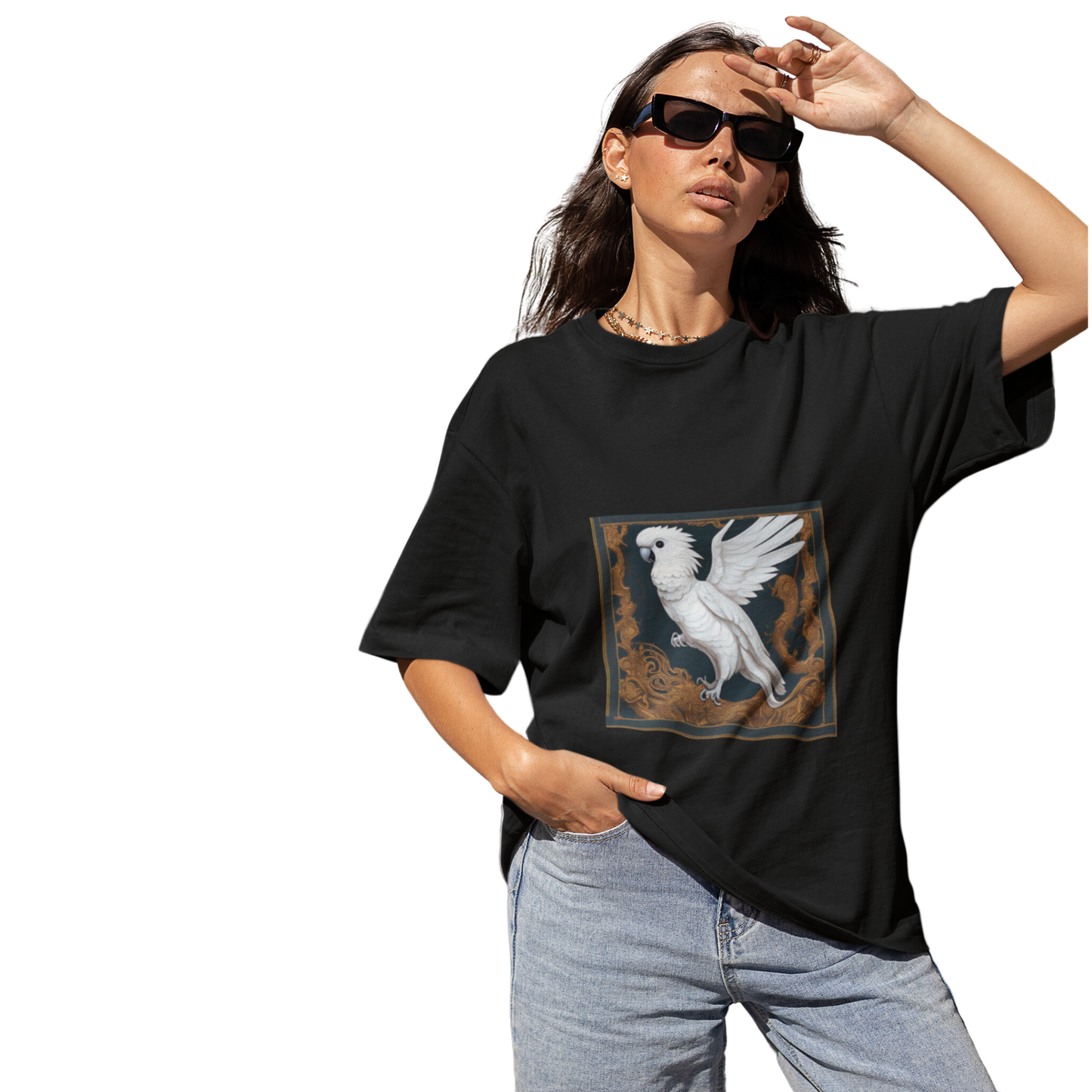 CKA2 Unisex Short Sleeve Oversized Black T-shirt